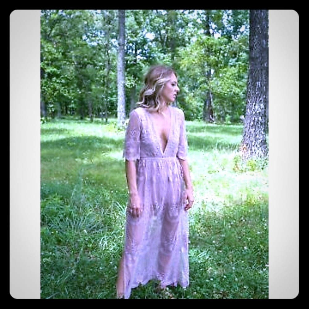 Mauve boutique romper